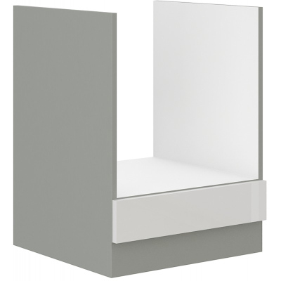 ULLERIKE tűzhelyszekrény - szélesség 60 cm, fehér / szürke