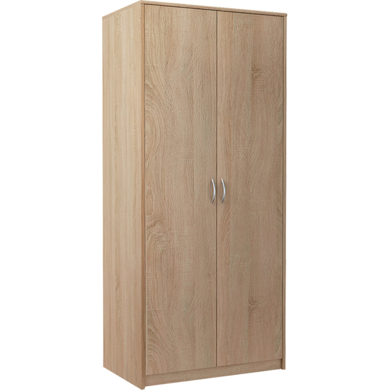VILIA kétajtós gardróbszekrény - 85 cm széles, sonoma tölgy