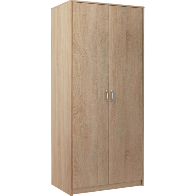 VILIA kétajtós gardróbszekrény - 85 cm széles, sonoma tölgy