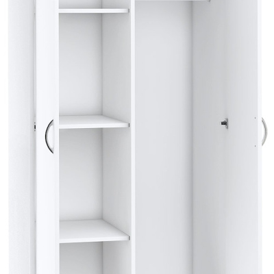 Kétajtós VILIA szekrény - szélesség 85 cm, fehér
