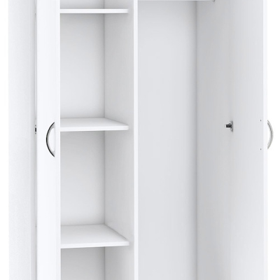 Kétajtós VILIA szekrény - szélesség 85 cm, fehér