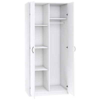 Kétajtós VILIA szekrény - szélesség 85 cm, fehér