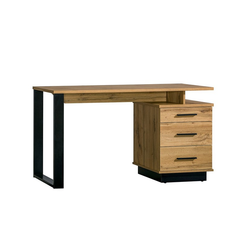 MILAGRA íróasztal - wotan tölgy / fekete