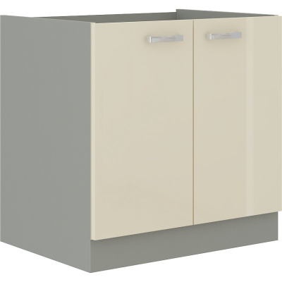 ULLERIKE mosdószekrény - szélesség 80 cm, krém / szürke