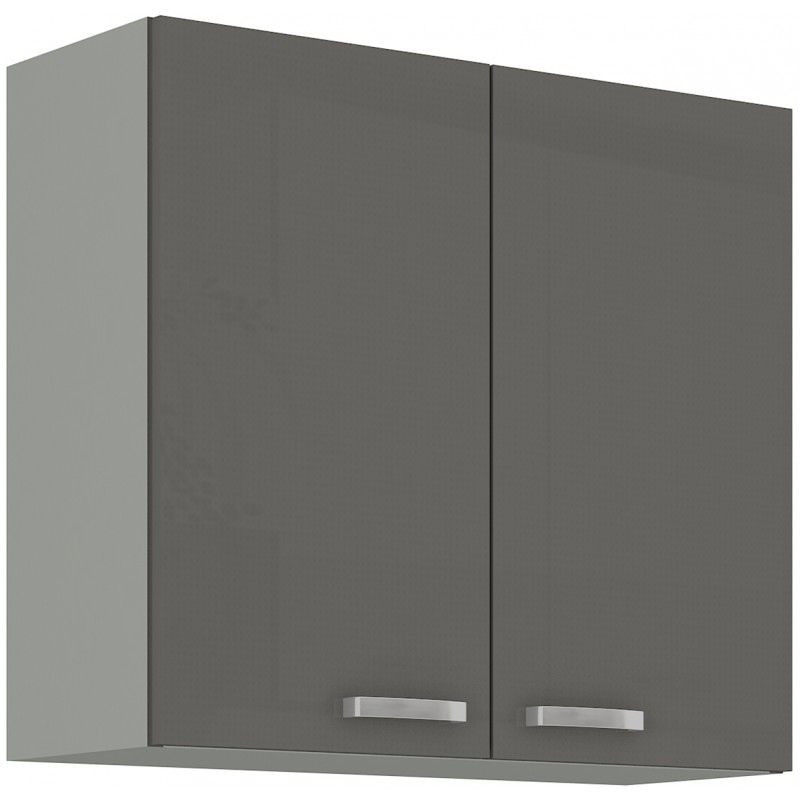 ULLERIKE felső konyhaszekrény - szélesség 80 cm, szürke