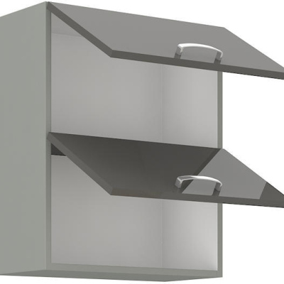 ULLERIKE felső felnyitható szekrény - szélesség 60 cm, szürke