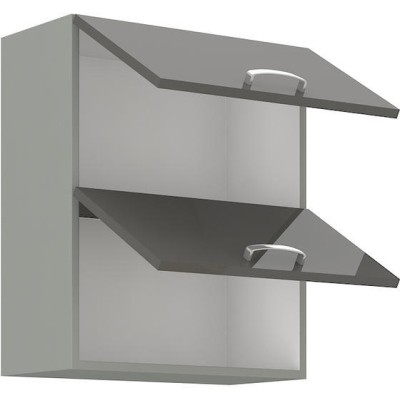 ULLERIKE felső felnyitható szekrény - szélesség 60 cm, szürke