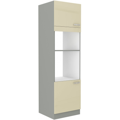 ULLERIKE beépített készülékszekrény - szélesség 60 cm, krém / szürke