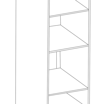 ULLERIKE beépített készülékszekrény - szélesség 60 cm, szürke