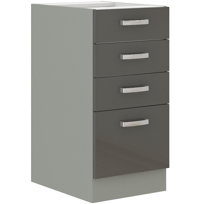 ULLERIKE konyhaszekrény fiókokkal - szélesség 40 cm, szürke