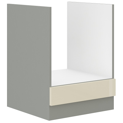 ULLERIKE tűzhelyszekrény - szélesség 60 cm, krém / szürke