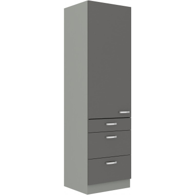 ULLERIKE fiókos élelmiszerszekrény - szélesség 60 cm, szürke
