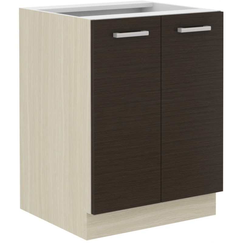 Alsó kétajtós szekrény CHRYSI - szélesség 60 cm, ferrara tölgy / sötét legano