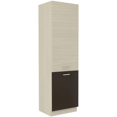 CHRYSI élelmiszerszekrény - szélesség 60 cm, ferrara tölgy / sötét legano
