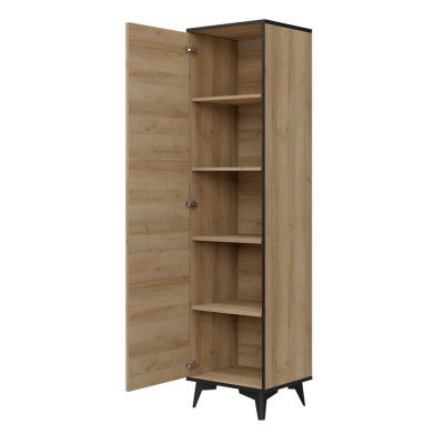 BIBLIS keskeny polcos szekrény 47 cm - dió