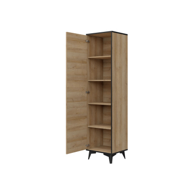 BIBLIS keskeny polcos szekrény 47 cm - dió