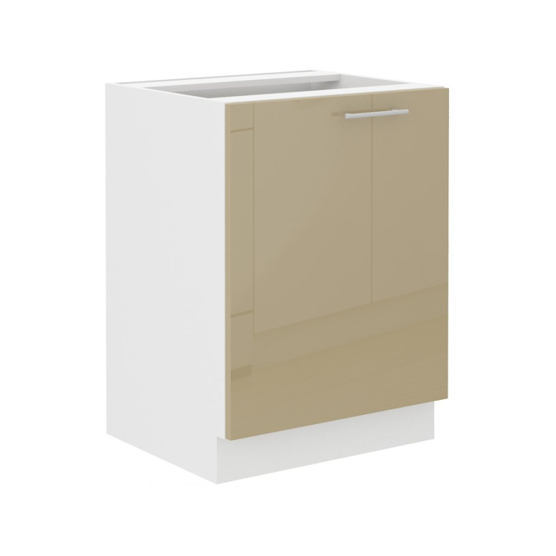 Alsó, egyajtós szekrény LAJLA - szélesség 60 cm, cappuccino / fehér