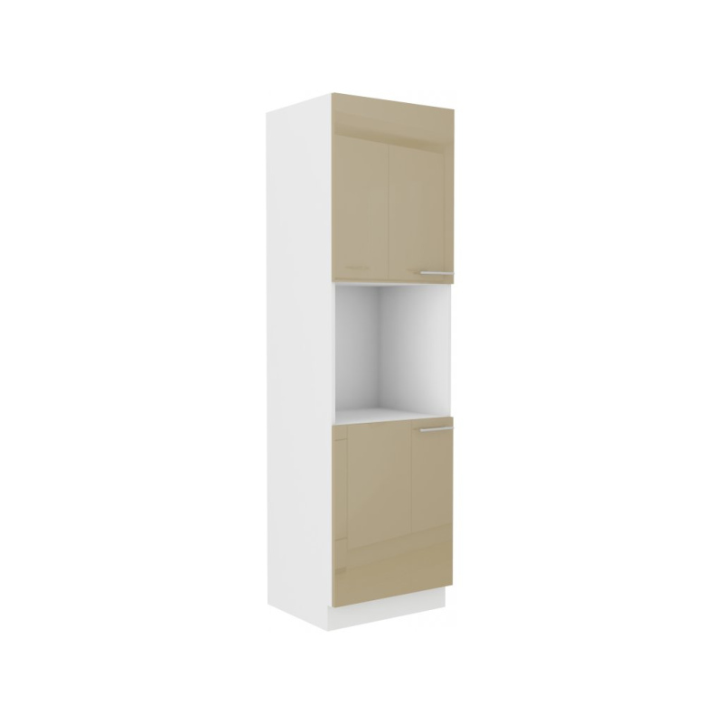 LAJLA beépített sütőhöz való konyhaszekrény - szélesség 60 cm, cappuccino / fehér