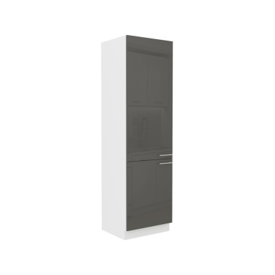 LAJLA élelmiszerszekrény - szélesség 60 cm, szürke / fehér
