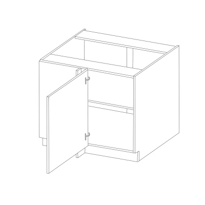 LAJLA bővíthető sarokszekrény - szélesség 105 cm, szürke / fehér