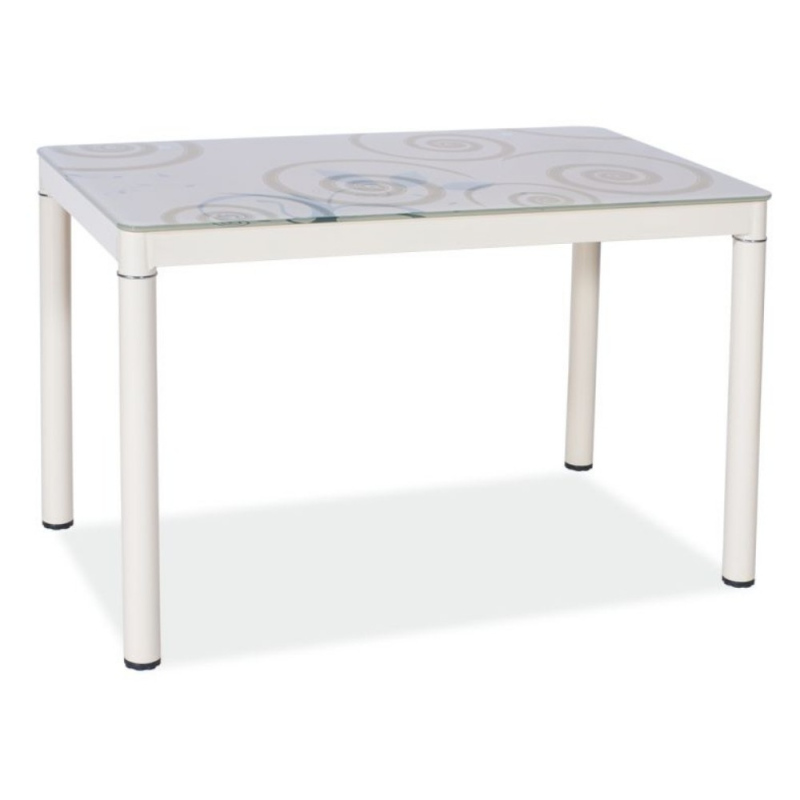 Kis étkezőasztal HAJK 1 - 80x60, krémszínű