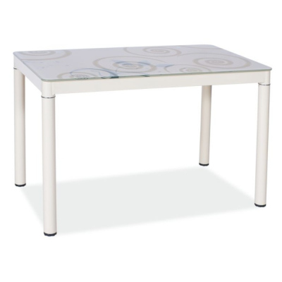 Kis étkezőasztal HAJK 1 - 80x60, krémszínű