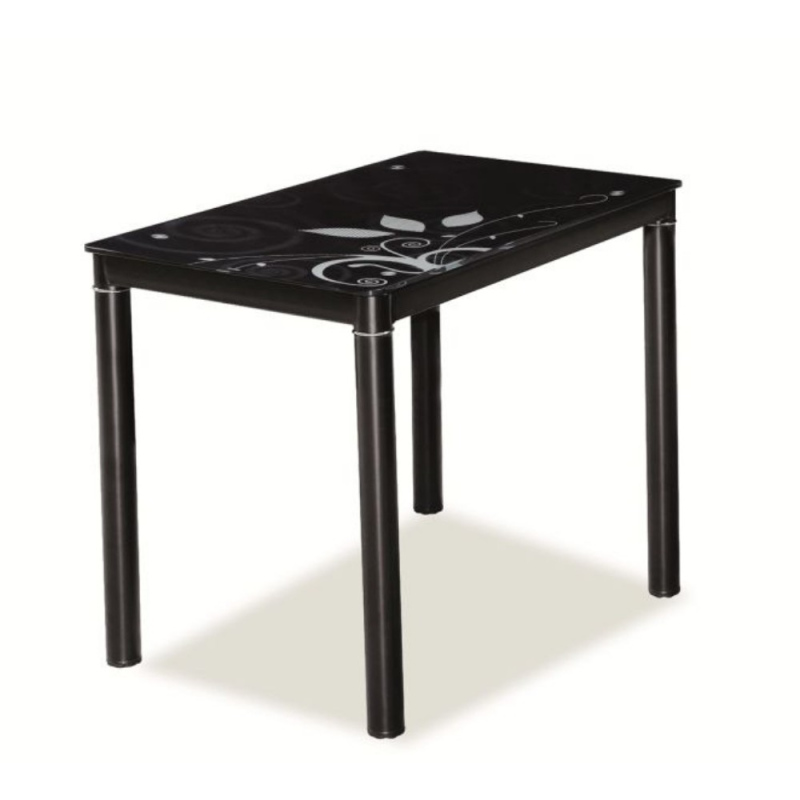 Kis étkezőasztal HAJK 1 - 80x60, fekete