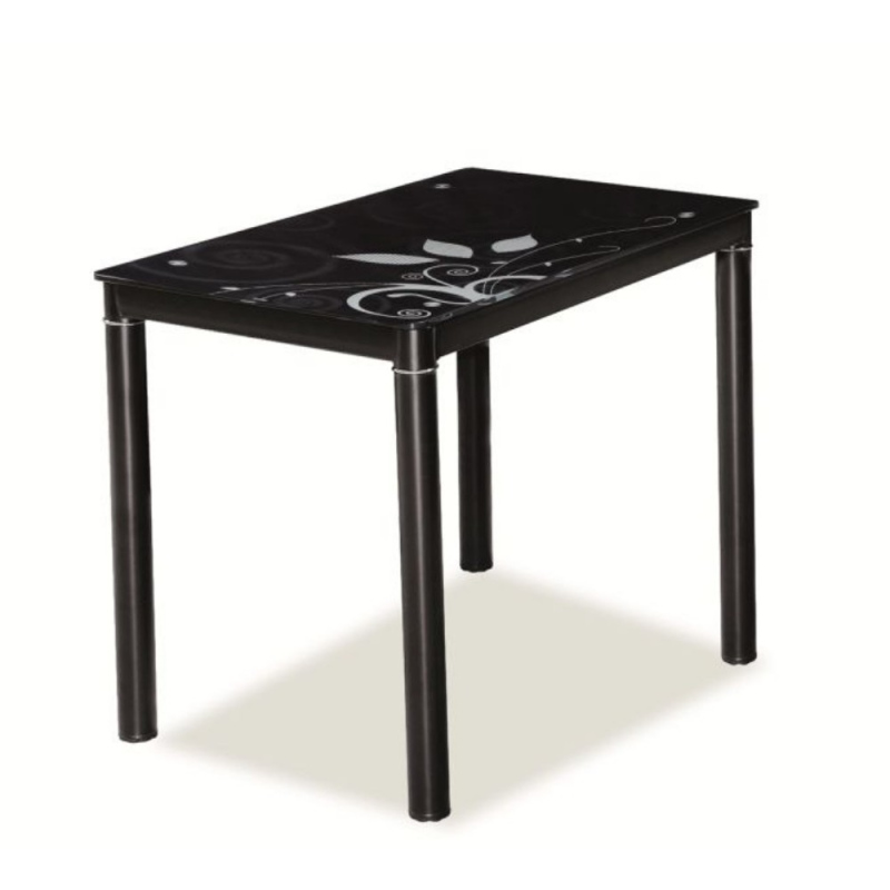 HAJK 1 kis étkezőasztal - 100x60, fekete