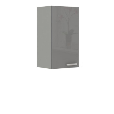Konyhabútor 260/260 cm RONG 4 - szürke / fényes szürke