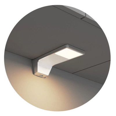 Modern konyha 240/240 cm LED világítással TAO 2 - fekete / fehér