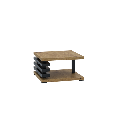 Kis dohányzóasztal CELAENA 1 - artisan tölgy / fekete