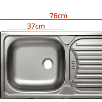Sarokkonyha 418/418 cm LIAN 2 - szarvasgomba tölgy / fehér + INGYENES mosogató