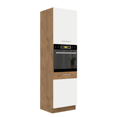 270/270 cm-es ZHILAN 3 konyhaszekrény - lancelot tölgy / matera + LED, mosogató és munkalap INGYENES