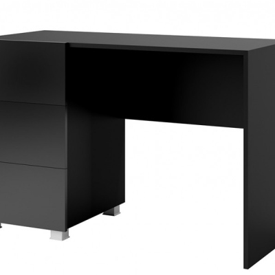 CHEMUNG íróasztal - fekete / fényes fekete