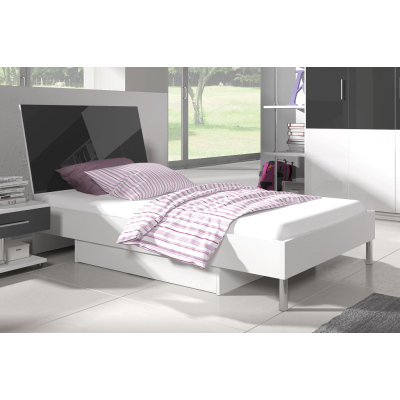 Gyerekágy RENI 3 - 90x200, fehér / szürke