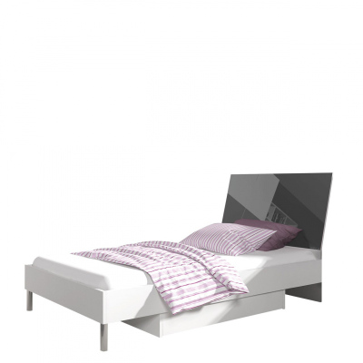 Gyerekágy RENI 3 - 90x200, fehér / szürke