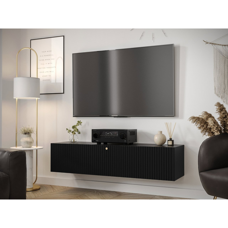 LONZO 3 függő TV-állvány - fekete