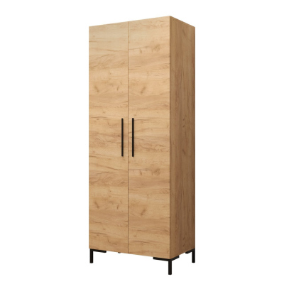 Előszobai gardrób 74 cm ANDORA - kraft tölgy / fekete