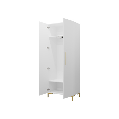 Előszobai gardrób 74 cm ANDORA - kraft tölgy / fekete