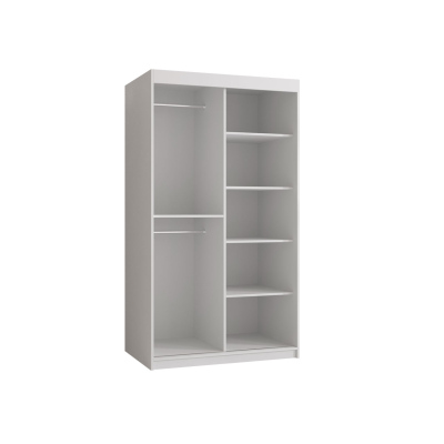 100 cm-es LONZO 1 gardróbszekrény - fekete