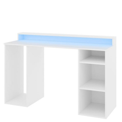 PC asztal LED világítással PACHO 1 - fehér