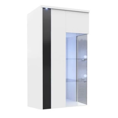 ANINA függesztett vitrinek - szélesség 50 cm, fehér / fekete