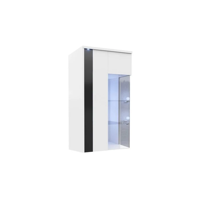 ANINA függesztett vitrinek - szélesség 50 cm, fehér / fekete