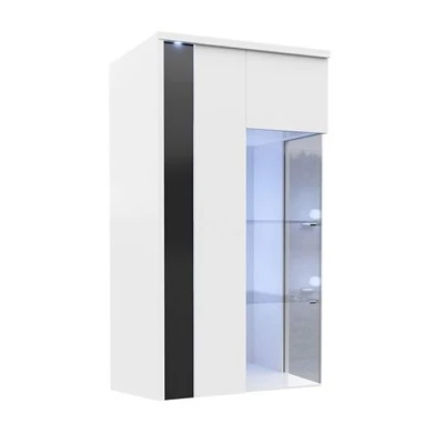 ANINA függesztett vitrinek - szélesség 50 cm, fehér / fekete