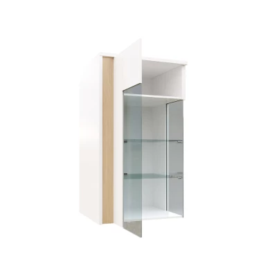 ANINA függesztett vitrinek - szélesség 50 cm, fehér / fekete