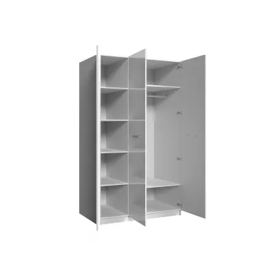 RENI gyerekszobai ruhásszekrény - szélesség 120 cm, fehér