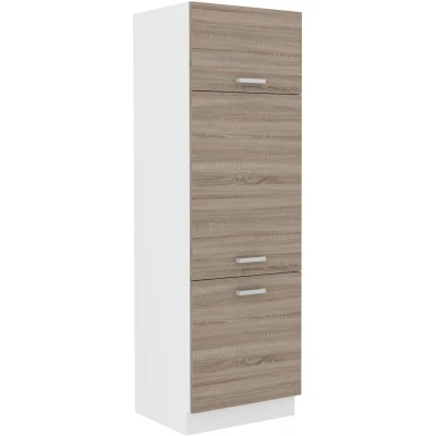 DAGA élelmiszerszekrény - szélesség 60 cm, szarvasgombás tölgy / fehér