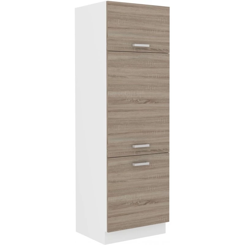 DAGA élelmiszerszekrény - szélesség 60 cm, szarvasgombás tölgy / fehér