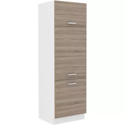DAGA élelmiszerszekrény - szélesség 60 cm, szarvasgombás tölgy / fehér