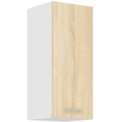 Felső konyhaszekrény SABRYA - szélesség 30 cm, sonoma tölgy / fehér